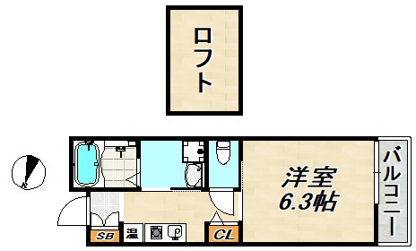 tentree神戸長田 間取り図