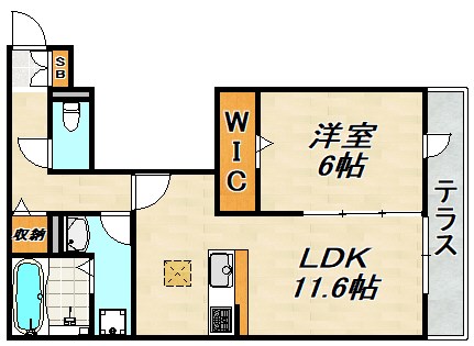 ザ・アパートメント谷上 間取り図