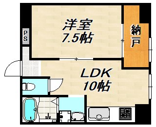 鶯橋マンション 間取り図