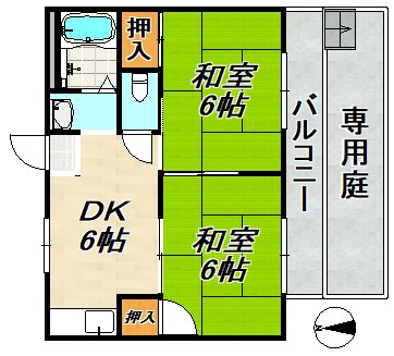 サングレイ西鈴 間取り図