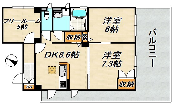 KUDOUマンション 間取り図