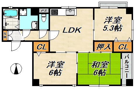 リンクル鷹取 間取り図