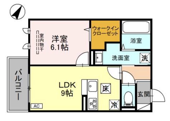 レーブ・クリエ 間取り図