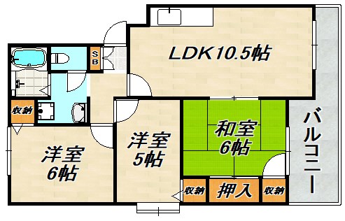 リオ谷上 間取り図