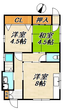 アットホーム長田 間取り図