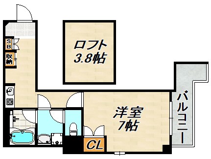 Badge新長田 間取り図