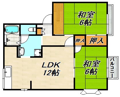 フレグランス南落合Ⅰ 間取り図