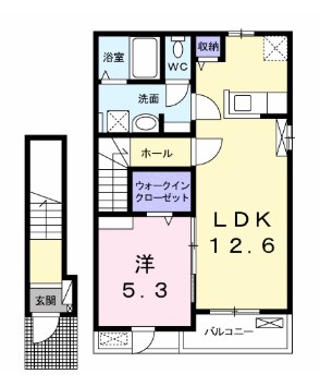 パルファン南落合１棟 間取り図