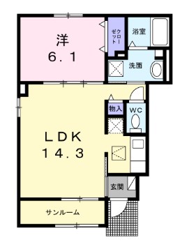 パルファン南落合3棟 間取り