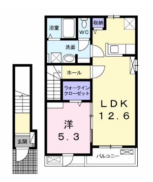 パルファン南落合2棟 間取り図