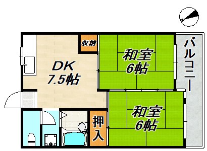 ハイムＭ２ 間取り図