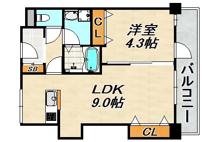 アロハ名谷 間取り図