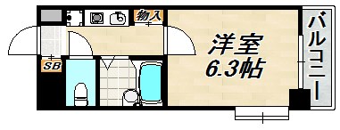 サンライズ長田 間取り図
