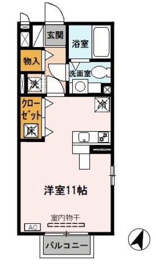 ルナコート 間取り図