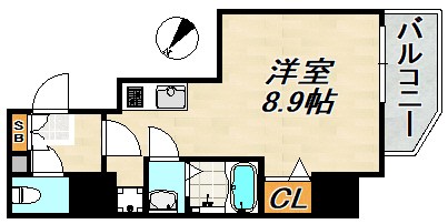 セオリー神戸ウエストゲート 間取り図