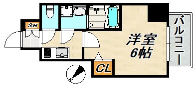 セオリー神戸ウエストゲート 間取り図