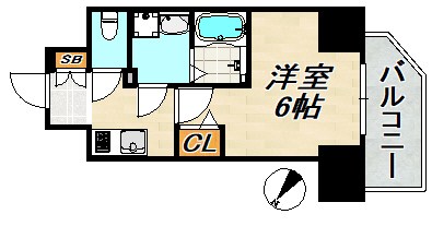 セオリー神戸ウエストゲート 間取り図