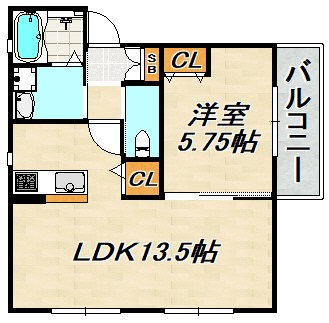エムグレース神戸長田 間取り図