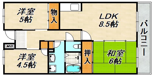 パークアベニュー南五葉 間取り図