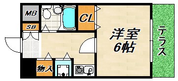 トーカン須磨神撫町キャスティール 間取り図