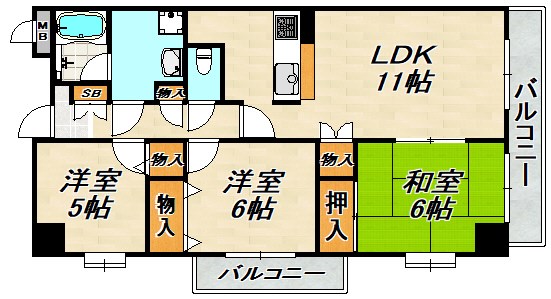 ラポール須磨 間取り図