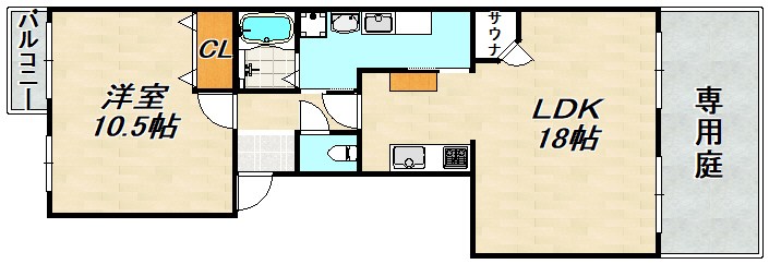 鈴蘭泉台第6ハウス 間取り図