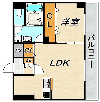 ラルーチェ新長田 間取り図