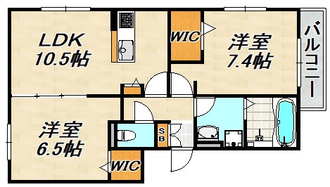 licorice(リコリス)B棟 間取り図