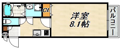 ワコーレヴィアーノ須磨離宮前EX 間取り図