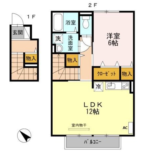 プランドール伊川 間取り図