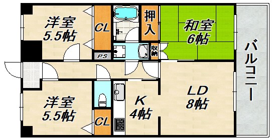 プリオーレ神戸山ノ手 間取り図