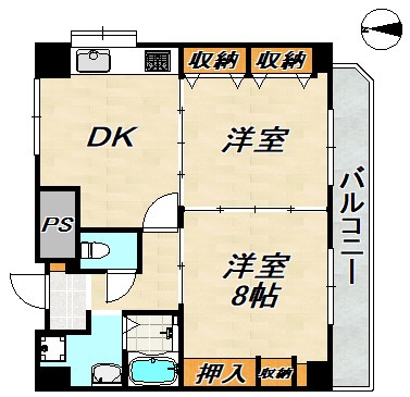 エフアール板宿 間取り図