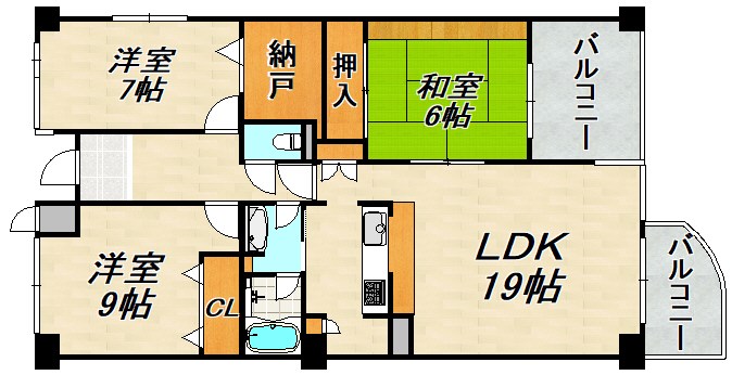 西神糀台ミオ 間取り図