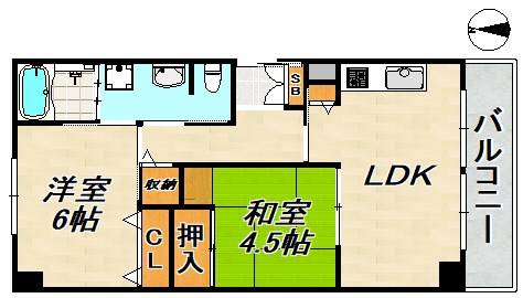 アルバ谷上 間取り図