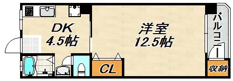 白川台マンション 間取り図