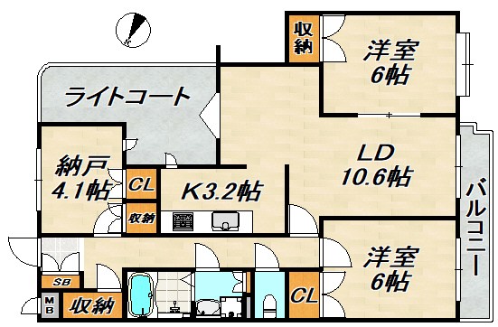 クレドール須磨 間取り図
