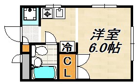 シャルマン前原 間取り図