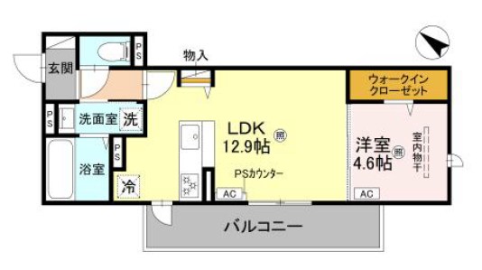 LaMaison大池町 間取り図