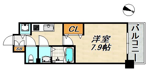 Luxe神戸WEST 間取り図