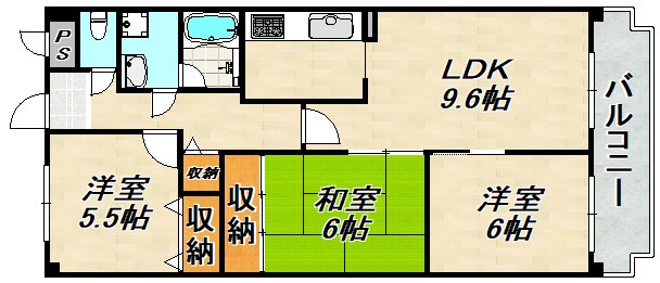 プリオーレ神戸山ノ手 間取り図