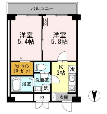 クレール久保 間取り図