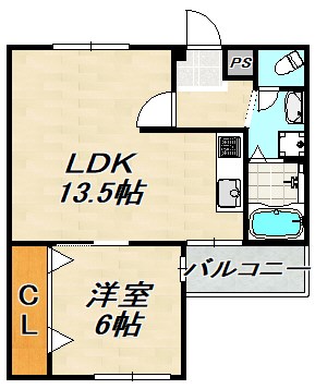 桂尾山サンハイツ 間取り図