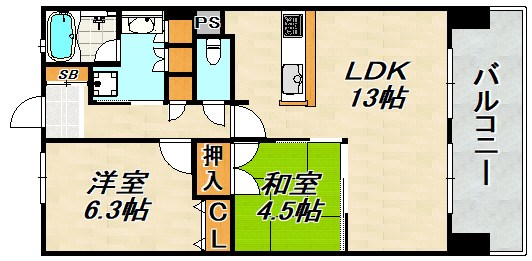 アスタピア新長田エスタプレシオス 間取り図