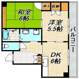 ヴィラパルク﨑中 間取り図