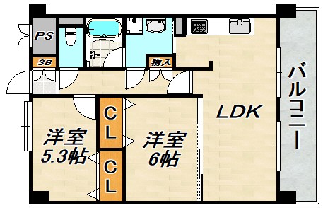 サントピア須磨 間取り図