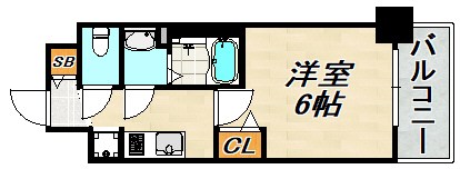 プレサンス神戸長田ラディアラ 間取り図
