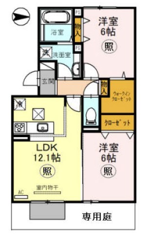ラヴェール鈴蘭 間取り図