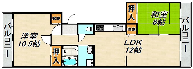 鈴蘭泉台第6ハウス 間取り図