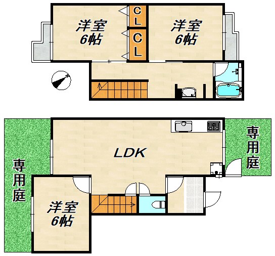 鈴蘭泉台第2住宅5号棟 間取り