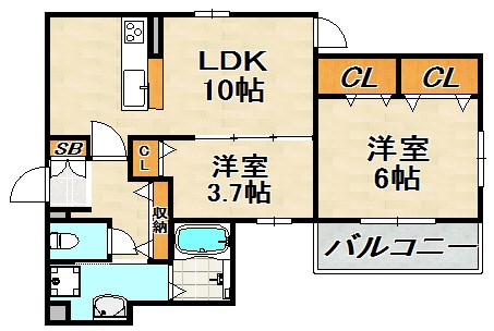 グリーンビラ大谷 間取り図
